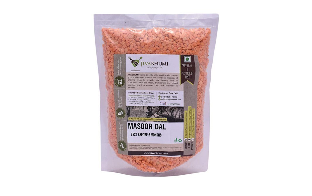 JivaBhumi Masoor Dal    Pack  1 kilogram